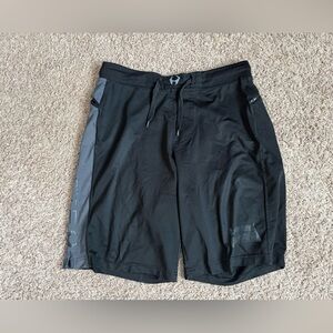 Men's Black Hylete Athletic Shorts - Drawstring Performance